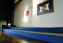 吹奏楽雛段ステージ(県立直方高等学校)